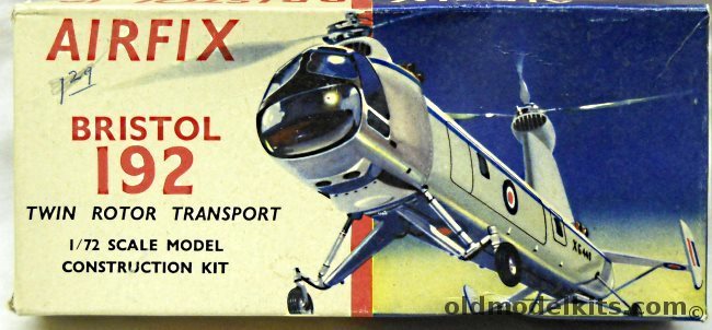 Airfix 1/72 Bristol Type 192 Belvedere, 382 plastic model kit